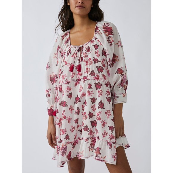 FREE PEOPLE Camella Mini Dress / Ivory Combo NWT - Picture 6 of 12